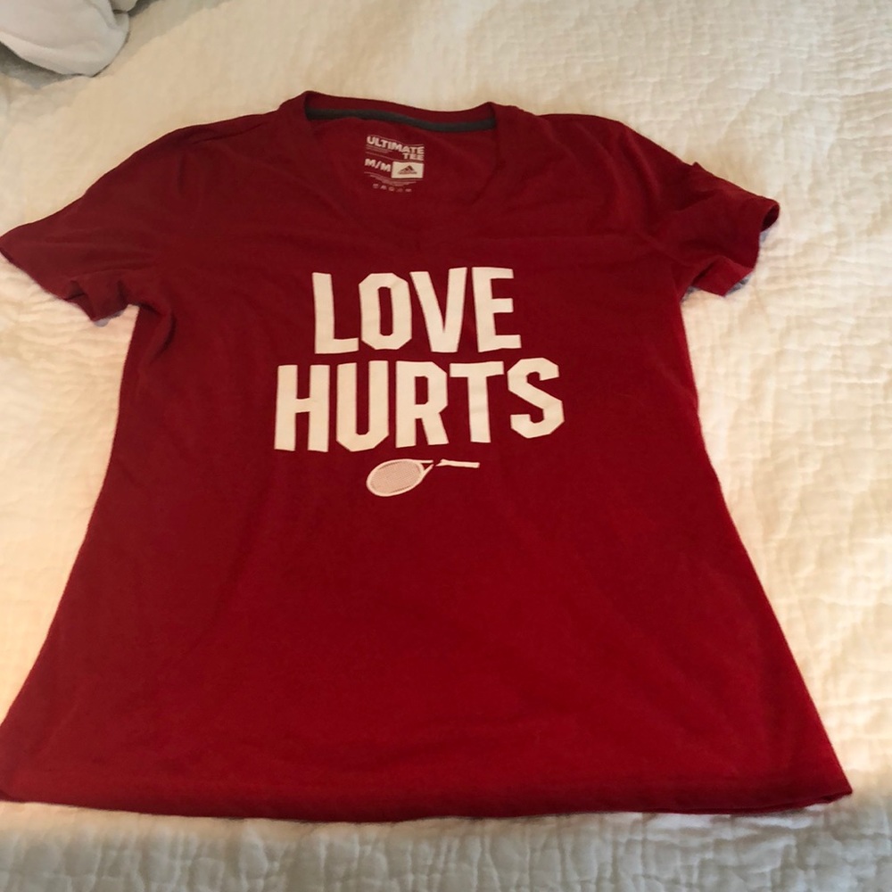Love Hurts Tee! Perfect condition adidas, sz M